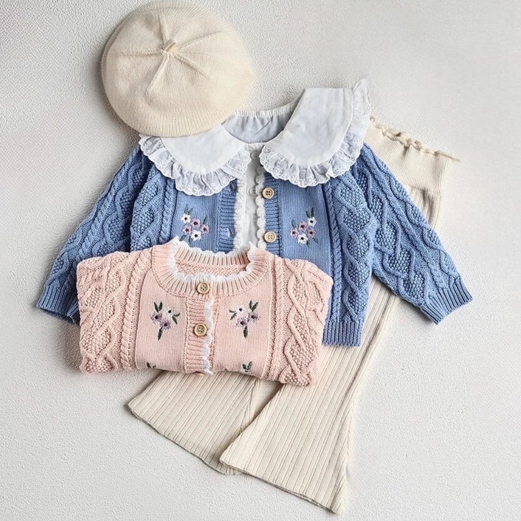 Embroidered Knit Cardigan