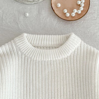 Puff Sleeves Embroidered Sweater