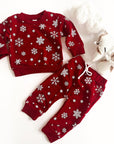 Snowflake Pullover Sweatshirt  Set