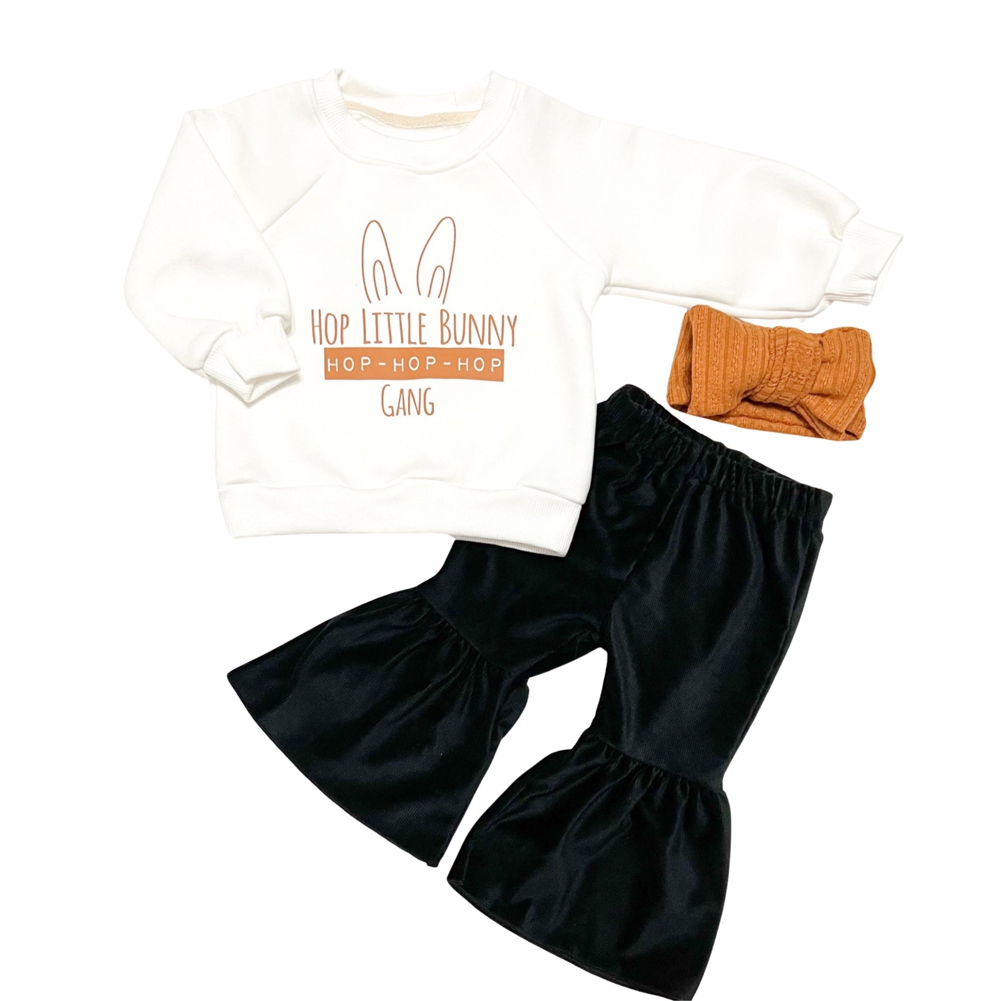 Organic Terry Hop Bunny Sweatshirt