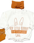 Organic Terry Hop Bunny Romper