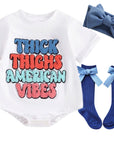American Vibes T-shirt Romper