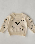 Embroidered Pullover Sweater