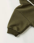 Hooded Zip-up Jumpsuit (Green)