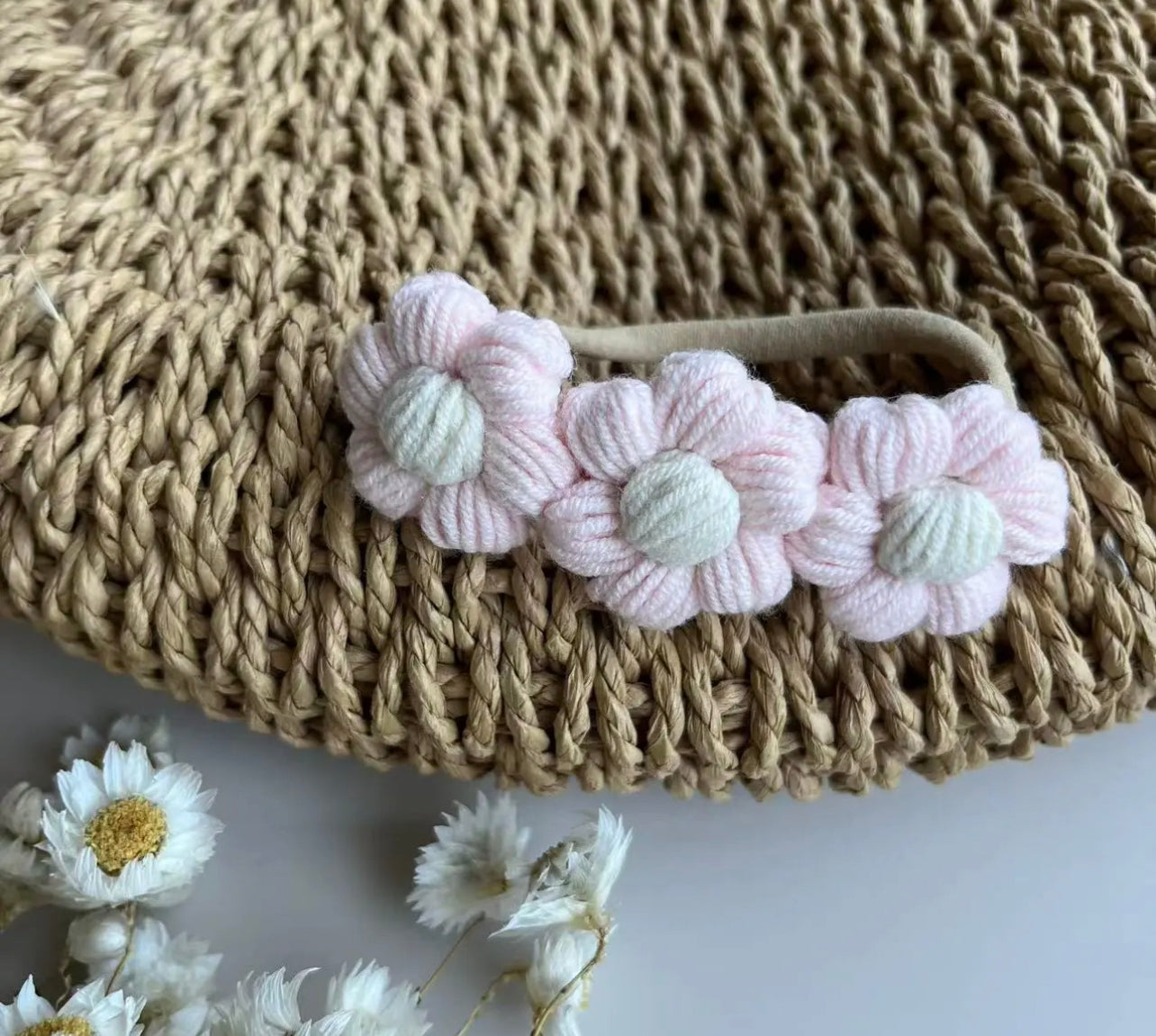 Daisy Knit Headband
