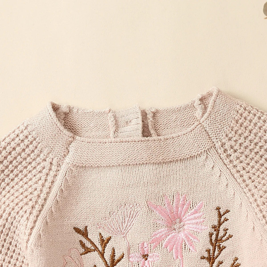 Knit Embroidered Romper
