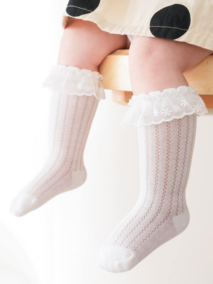 3 Pairs Bow Lace Socks