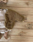 Checkered Fleece Jacket ( Bear)