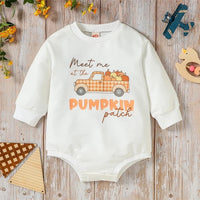 Pumpkin Patch Sweater Romper