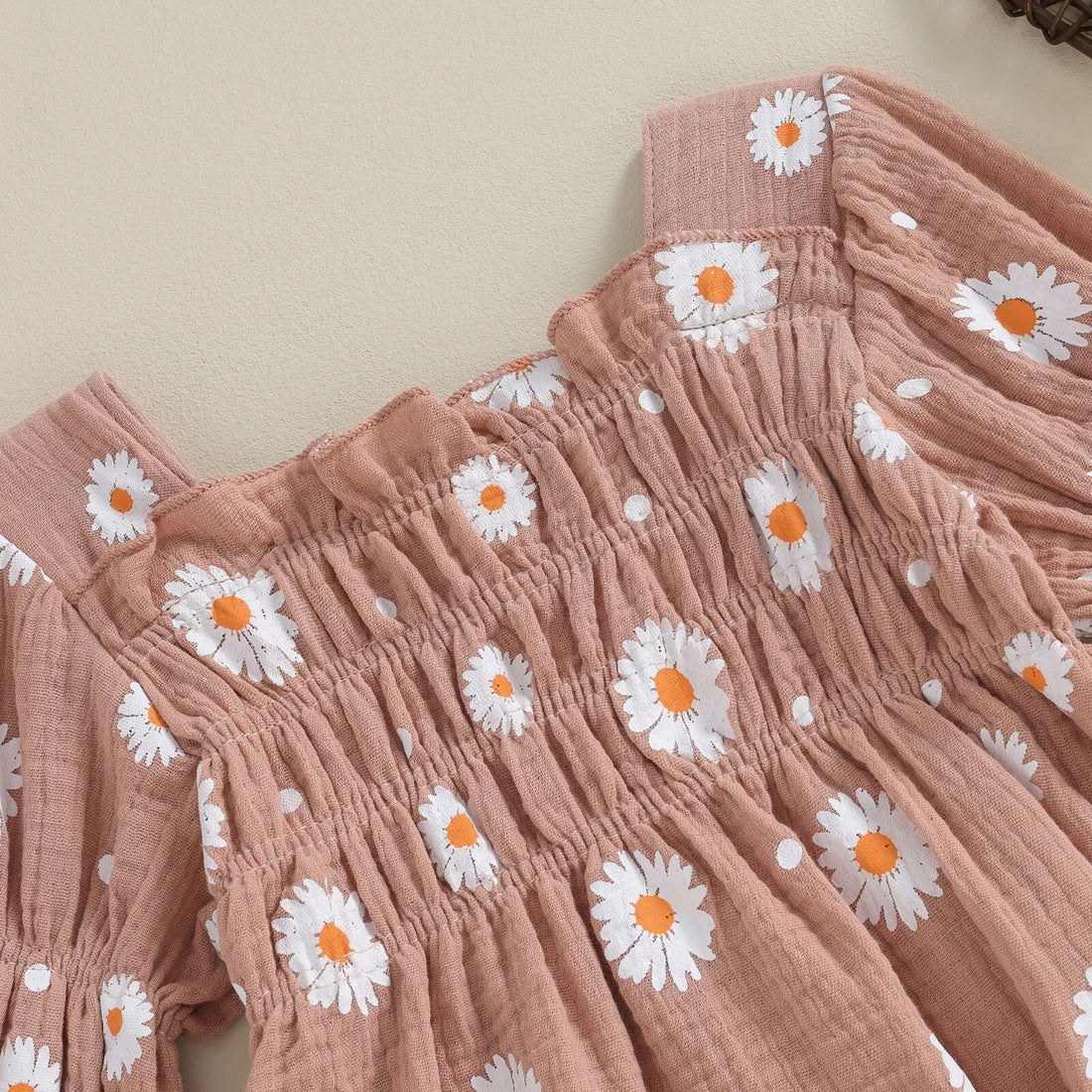 Daisy Ruched Long Sleeve Romper