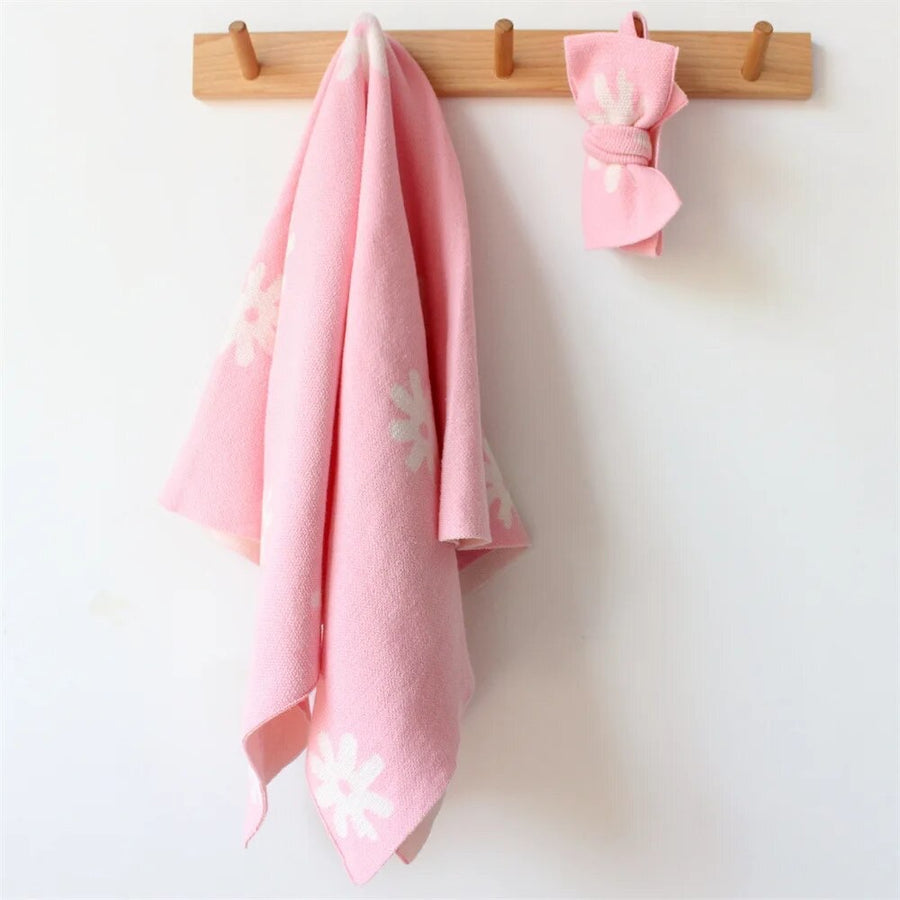 2pcs Knit Baby Blanket
