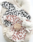 Knit Cotton Leopard Romper