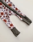 Bohemian Floral Bamboo Footie