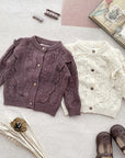 Genevieve Knit Set ( Cream, Purple)