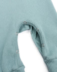Ribbed Button Jumpsuit (Blue)